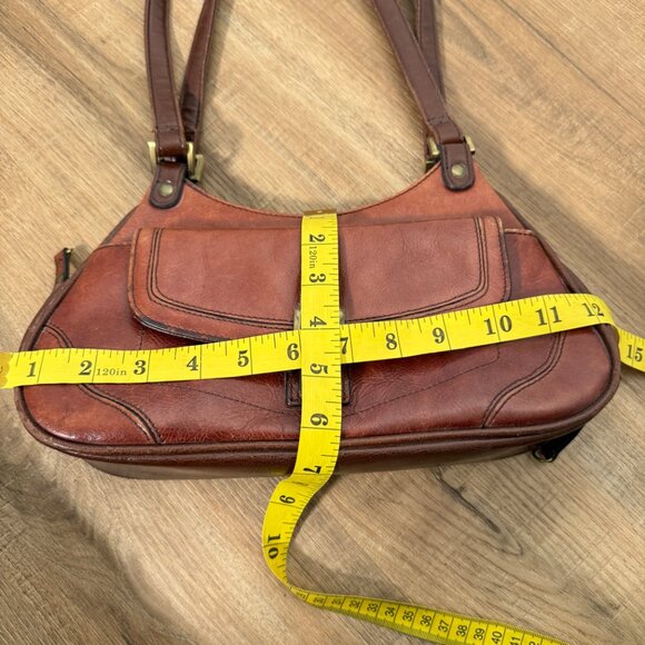 Y2K Spring Leather Shoulder Bag Brown - Picture 9 of 13